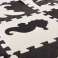Развивающий коврик-пазл из пенопласта, манеж 114 x 114 x 1 см, черный, 25 элементов изображение 13