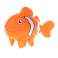 Igračka za kupanje od narančaste ribe slika 2