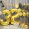 Birthday balloon for helium numbers "3" 76cm silver image 5
