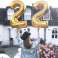 Birthday balloon for helium numbers "3" 76cm silver image 6