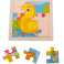 Puzzle de madera puzzle pato 9 el. 11x11 cm fotografía 5