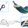 Single Hammock 200x100 with spreader bar reinforced mounting kit image 3