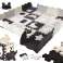 Educatieve mat foam puzzelbox grijs 143 x 143 x 1 cm 36 elementen foto 1