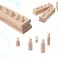 Weights, cylinders, wooden montessori sorter image 13