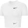 Nike Nsw Tee Slim Crop Lbr t-shirt til kvinder hvid CU1529 100 CU1529 100 CU1529 100 billede 1