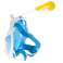 Snorkelmaske full sammenleggbar L/XL blå bilde 5