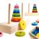 Sorter wooden pyramid tower 11 pcs. image 3