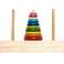 Wooden pyramid with base rainbow sorter tower image 5