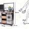 Medinė MDF vaikiška virtuvė su priedais LOFT XXL 96cm nuotrauka 2