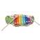 Colorful wooden cymbals for children crocodile image 1
