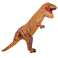 Kostym Karneval Dräkt Utklädnad Uppblåsbar Dinosaurie T REX Giant Brun 1,5 1,9m bild 3