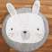 Round baby mat, gray rabbit, 85 cm image 4