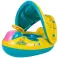 Baby swimming ring inflatable boat with seat with canopy 65x73cm 40kg image 5