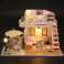 Maquette maison de poupée en bois à plier LED 19 5cm photo 1