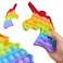 Sensory Toy Push Bubble Pop Fidget Toy Unicorn Rainbow fotografía 4