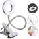 RING LED Selfie Make-up Schreibtischlampe 10cm Clip Bild 1