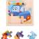 Holzpuzzle Polizei 9el. 11x11 cm Bild 1