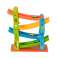 Wooden track, educational slide with cars image 2