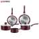 Herzberg HG-1020: Set di pentole rivestite in pietra antiaderente da 7 pezzi Nero foto 39