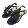 Black faux suede Primark sandals - shoes with fringes and beads image 1