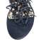 Black faux suede Primark sandals - shoes with fringes and beads image 3