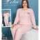 Ensemble pyjama femme interlock manches longues grandes tailles photo 2