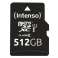 Intenso microSD Kart UHS-I Premium - 512 GB - MicroSD - Sınıf 10 - UHS-I - 45 MB/sn - Sınıf 1 (U1) fotoğraf 2