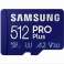 Samsung EFLASH SDXC Mikrokort 512GB PRO Plus klasse 10 - MB-MD512KA / EU bilde 2