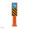 Flexible und reflektierende Fahrbahnteilerplatte 850 mm - Orange TPU für Verkehrsschilder Bild 4