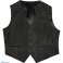 Lamb nappa men&#39;s leather vest in a slightly used look image 1