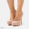 &quot;Pair & Impair&quot; Escarpins en simili daim rose clair - grandes pointures photo 5