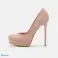 &quot;Pair & Impair&quot; Escarpins en simili daim rose clair - grandes pointures photo 1