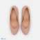 &quot;Pair & Impair&quot; Escarpins en simili daim rose clair - grandes pointures photo 4