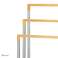 Porte-serviette de salle de bain 3-bras argent, bambou HG0025 photo 1