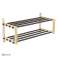 Adjustable Wooden and Metal Shoe-Clothes Rack - Ideal for Retail Stockrooms image 4