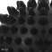 Spiked ball 9.5 cm black FA0049 image 2
