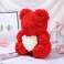 DIY Box - BQ54 Bear with roses and heart 23CM - wholesale offer image 2