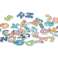 Water toy for kids bath stickers foam numbers letters image 2