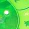 Szenzoros felfújható vizes szőnyeg babáknak teknős zöld XXL 99x53 cm kép 4