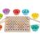 Pædagogisk puslespil mosaik af montessori perler 77 stykker billede 4