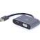 CableXpert USB-auf-HDMI+VGA-kijelző-adapter, Spacegrau - A-USB3-HDMIVGA-01 kép 2