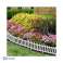 Dekorativna plastična ograja vrtna ograja krajinska zaščita bela 16 kosov fotografija 3