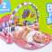 Educational mat for babies piano rattles pink image 1