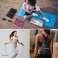 Hula Hoop Reifen Fitness 8 Teile+Springseil+Tasche Erwachsene Bild 1