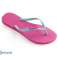 Havaianas slim Hollywood rose ice blue flip flops - size 35/36 image 1