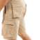 Mens Cargo Shorts Combat Multi Pocket Elasticated Waist Plain Shorts image 7