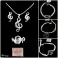 Gioielli in argento sterling 925: orecchini, bracciali, ciondoli e anelli con scatola singola foto 3