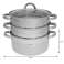 Steam pot, set of 4 elements, steel, Ø24cm Klausberg KB-7145 image 1