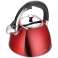 Klausberg Large 3.0L Red Whistling Kettle - High-Quality Stainless Steel KB-7258 image 4