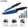 Herzberg 5 piezas de mármol recubierto de cuchillo Set - azul fotografía 4